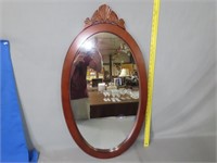 Oval Framed Mirror