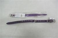 Angel Pet Supplies Purple Jewled Dog Collar 16" &