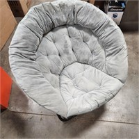 Gray Round Chair - Foldable
