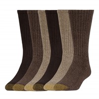 GOLDTOE Men's Harrington Crew Socks, Multipairs,