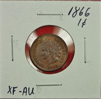 1866 Indian Cent AU