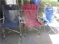 Set of 3 Outdoor Folding Chairs
