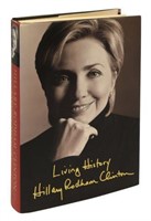 AUTOGRAPHED BOOK "LIVING HISTORY", HILLARY CLINTON