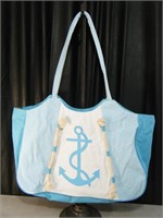 Extra Large zippered canvass Tote