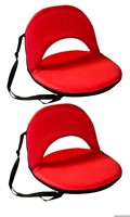 NEW Lot of 2- ULINE Red Foldable Stadium Seat