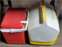 2 VTG. PLASTIC COOLERS