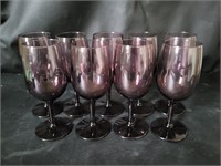 VTG Amethyst Wine Glasses