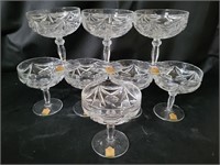 VTG Bliekristal Champagne/Dessert Glasses