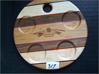 Potosi Brewing Co Est 1852 Wood Glass Holder