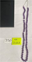 350 - BEADED NECKLACE W/ 14K GOLD (I111)