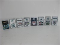 7 NFL Dallas Cowboys & 1 NASCAR Lighters