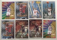 Lot of 8 Michael Jordan Insert Basketball Cards