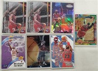 Lot of 7 Michael Jordan Insert Basketball Cards