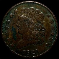 1826 Classic Head Half Cent LIGHTLY CIRCULATED