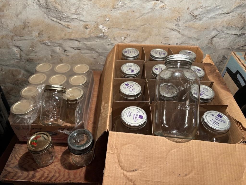 Assortment of Canning Jars