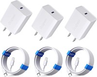 for iPhone Charger Fast Charging MFi Certified 3Pa
