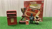 CAST IRON STATUES & BOXED PETITE STORYTELLER