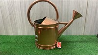 SOLID ANTIQUE COPPER WATERING CAN - 45CM
