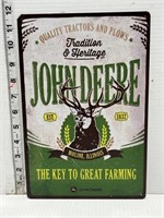 Metal sign- John Deere