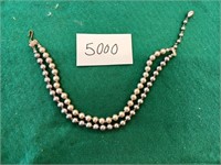 Two tone Pearl Necklace  Authenticity Not Verified