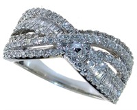 10kt Gold Brilliant 1.00 ct Diamond Designer Ring