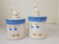 Two Mother Goose Cookie Jars