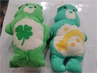 Two Vintage Care Bear Plushes
