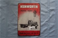 Retro Tin Sign: Kenworth