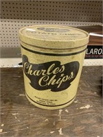 VINTAGE CHARLES CHIPS CAN