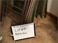 folding chairs lot