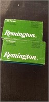 2 packs of Remington 50 rim fire cartridges 22