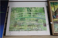 MONET PLAQUE BOARD PRINT20"X18"