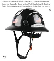 Full Brim Hard Hat Vented Construction Helmet