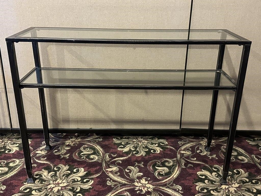 Nice Metal & Glass Console Table