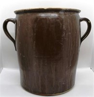 1860's Westerworld Pottery 2-Handled Crock