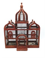 Wooden & Wire Birdcage - 26" Tall