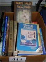 Box of books/maternity & baby books/pottery &