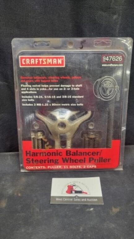 Craftsman balancer & steering wheel puller