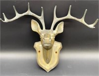 Brass Deer Head w/Antlers