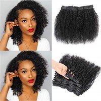 Kinky Curly Clip In Hair Extensions for Black Wome