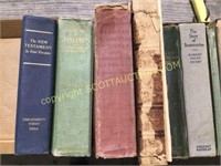 16 vintage hard boundbooks, early west,