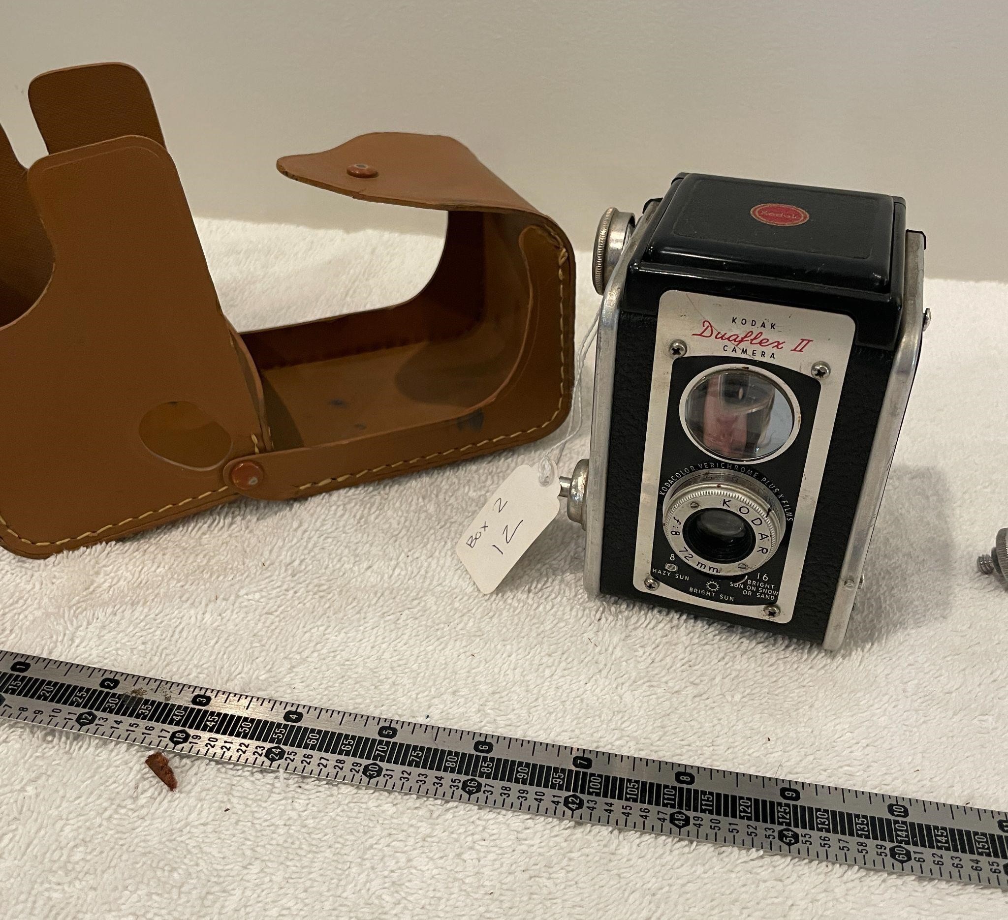 Kodak Duaflex II Box Camera, 1947-60, W/case