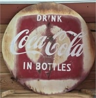 Vintage Drink Coca-Cola round sign