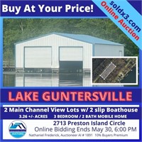 RIVER VIEW LOTS / 2 SLIP BOAT HOUSE