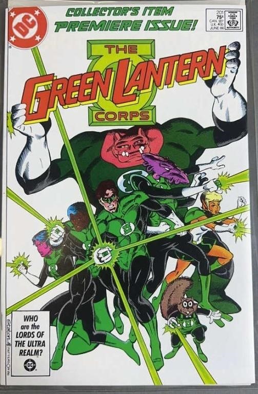 Green Lantern Corps #201 1986 Key DC Comic Book