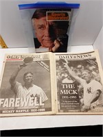 2 NEW YORK NEWS&S.I. MICKEY MANTLE LIFE AND DEATH