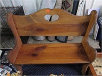 WOOD DOLL BENCH