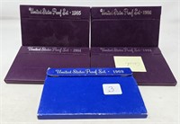 1969, ‘84, ’85, ’86, ’87 Proof Sets