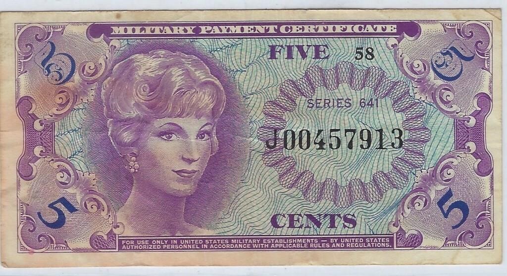 5 Cents MPC Replacement Note + Gift!  AA5