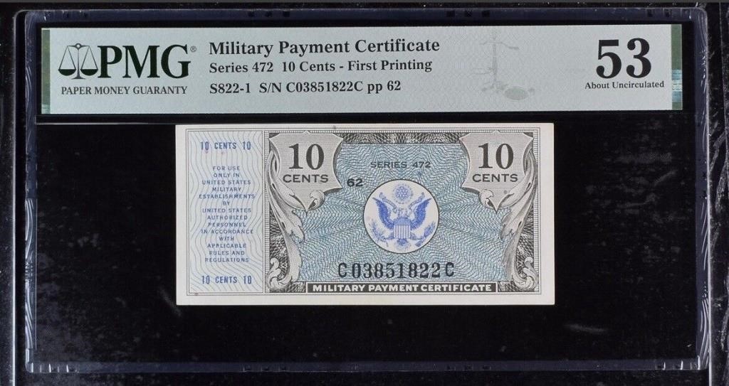 Military Payment Certificate 10C  PMG 53 MP35